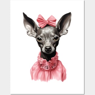 Xolo Dog Portrait Posters and Art